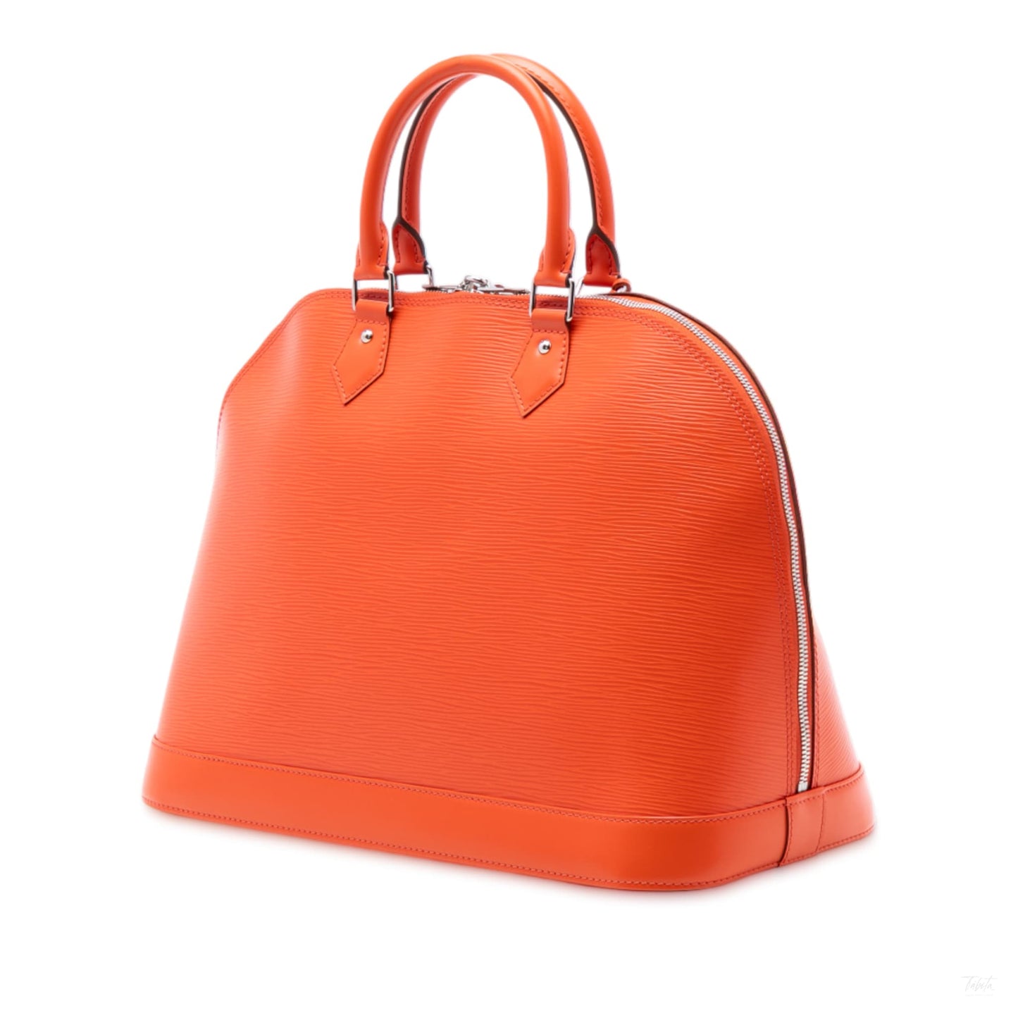 Second hand Louis Vuitton Alma GM Epi Leather Top - handle Handbag Orange - Tabita Bags