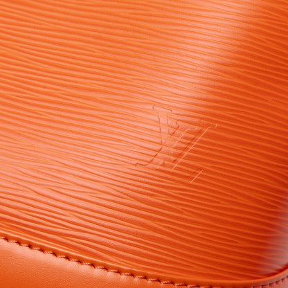 Second hand Louis Vuitton Alma GM Epi Leather Top - handle Handbag Orange - Tabita Bags
