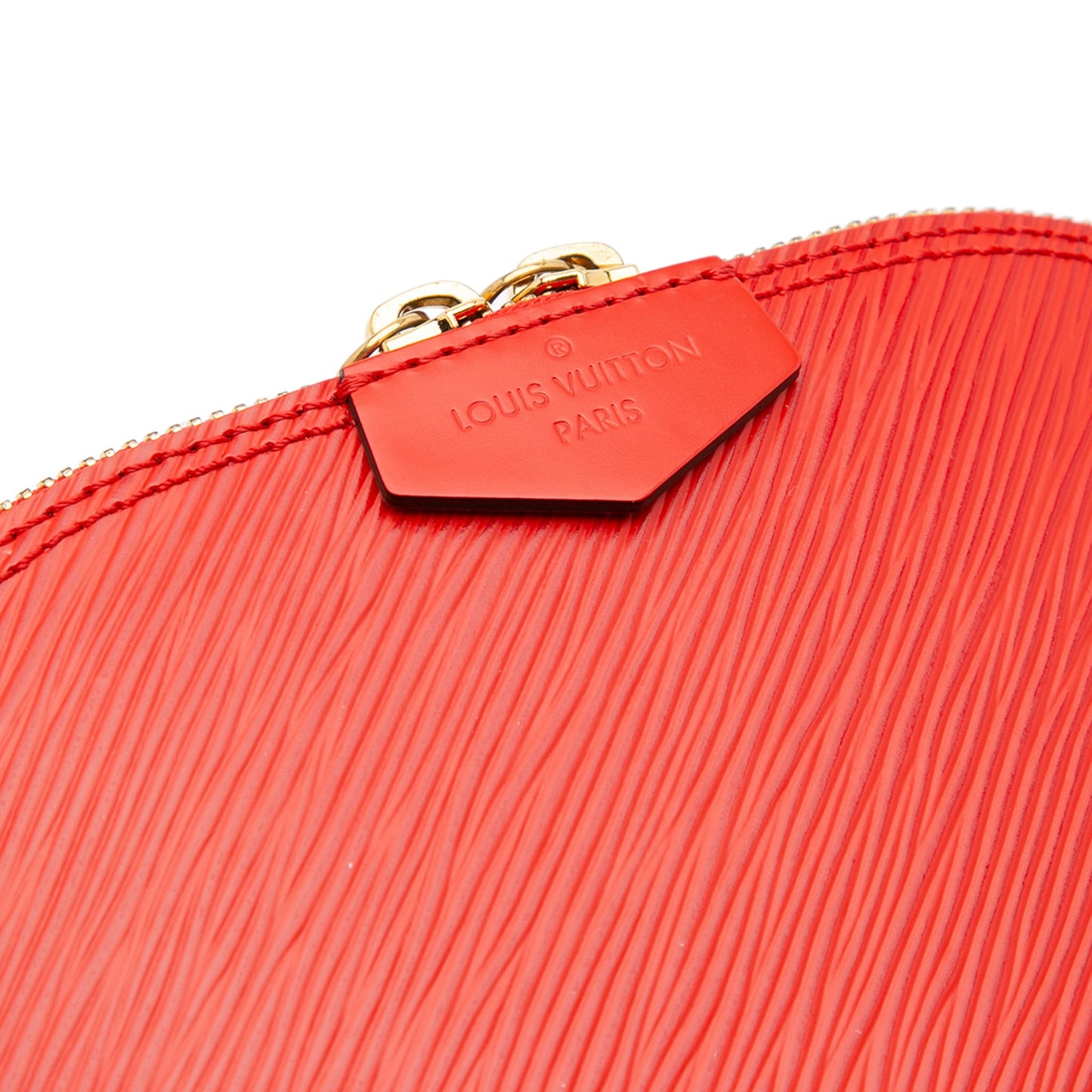 Second hand Louis Vuitton Alma Mini Epi Leather Shoulder Bag Red - Tabita Bags