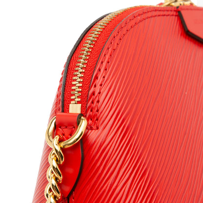 Second hand Louis Vuitton Alma Mini Epi Leather Shoulder Bag Red - Tabita Bags