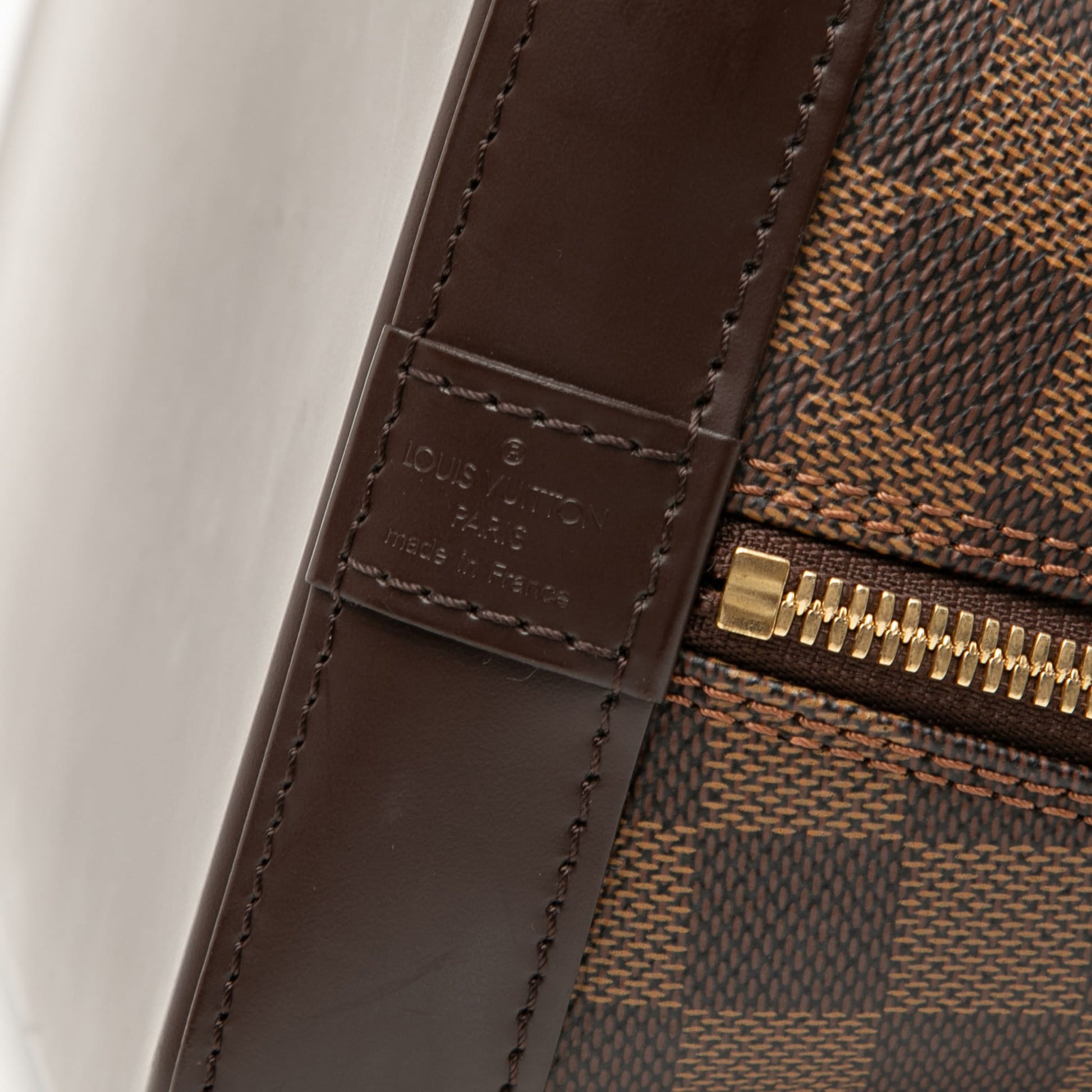 Second hand Louis Vuitton Alma PM Canvas Bag Damier Ebene - Tabita Bags