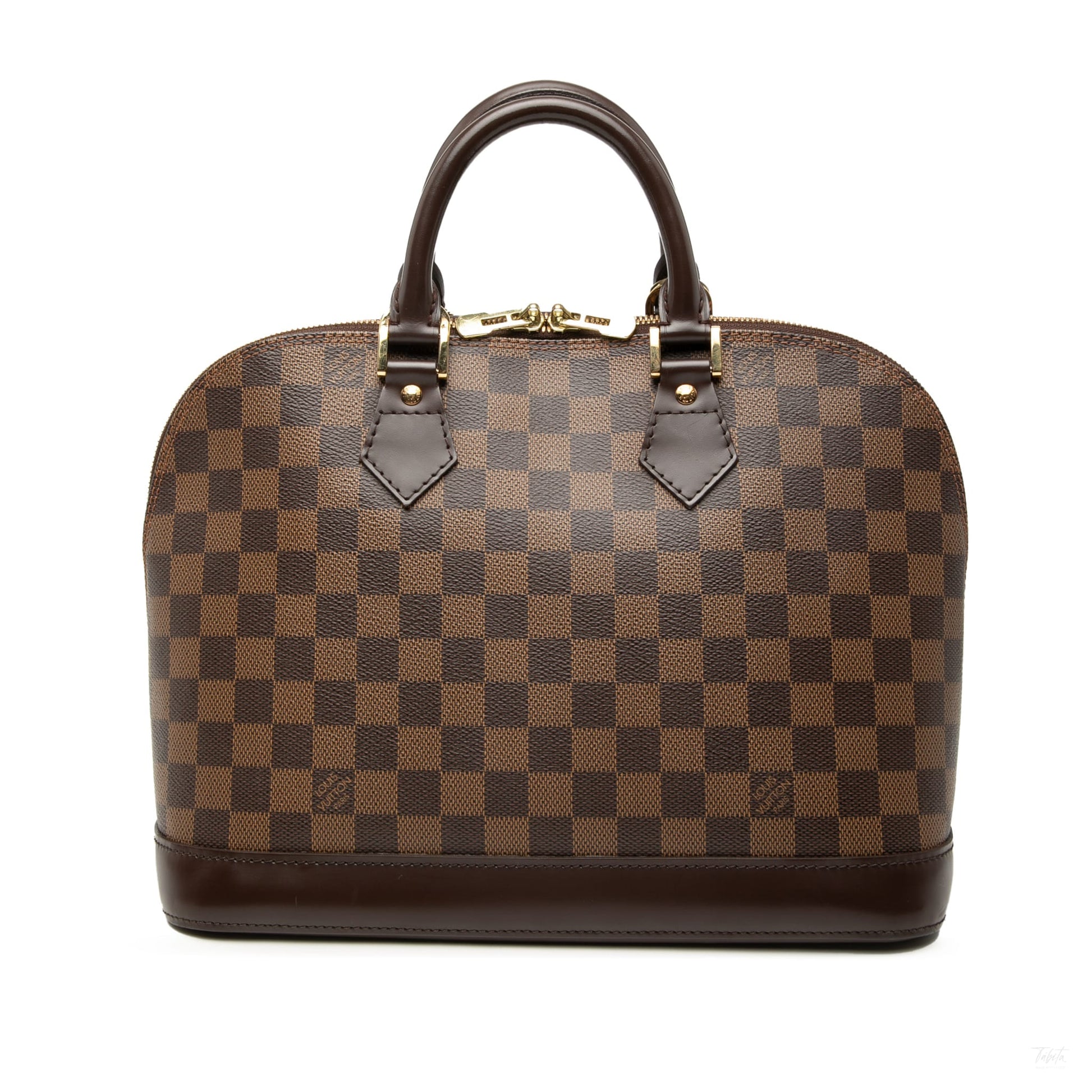 Second hand Louis Vuitton Alma PM Canvas Bag Damier Ebene - Tabita Bags