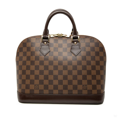 Second hand Louis Vuitton Alma PM Canvas Bag Damier Ebene - Tabita Bags