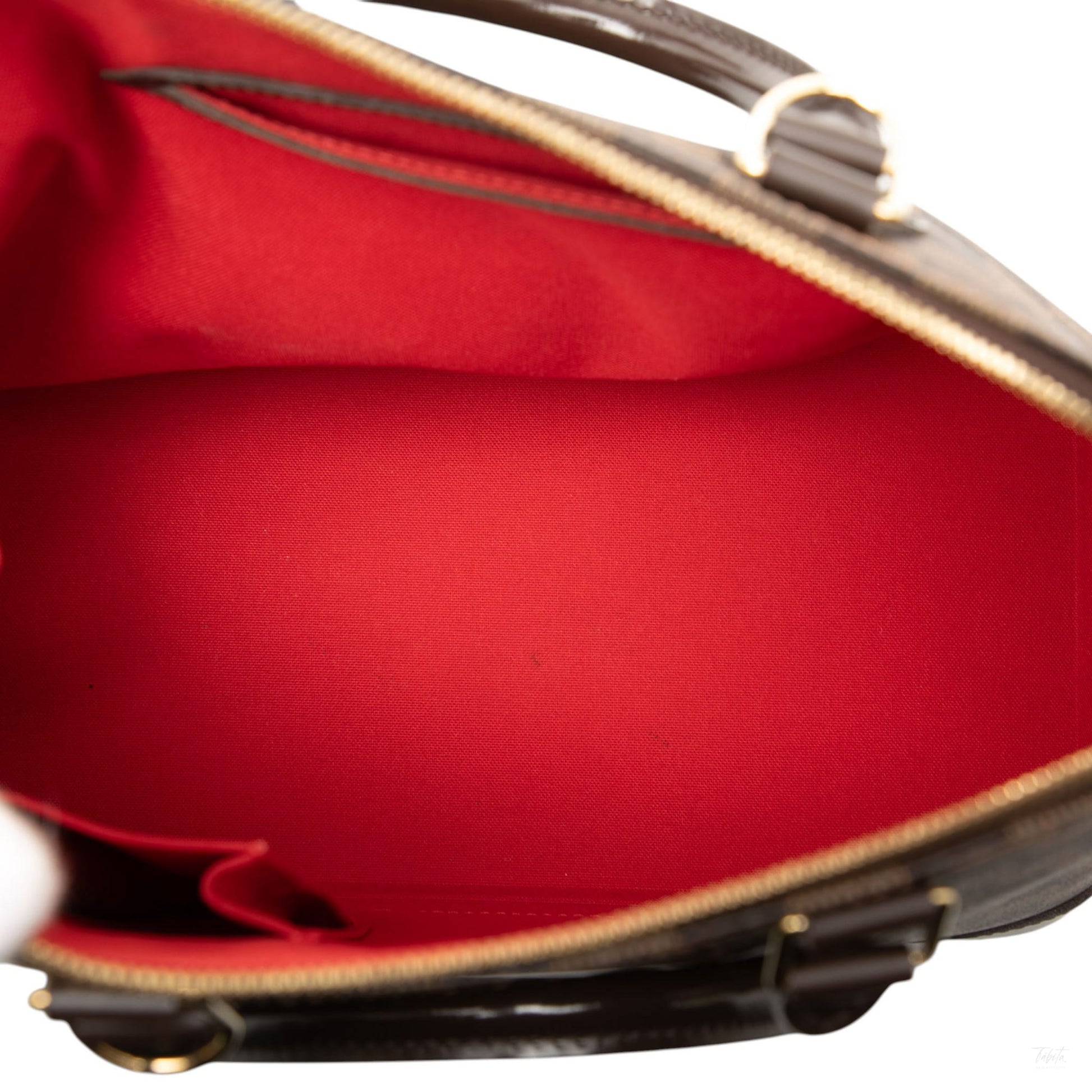 Second hand Louis Vuitton Alma PM Canvas Bag Damier Ebene - Tabita Bags