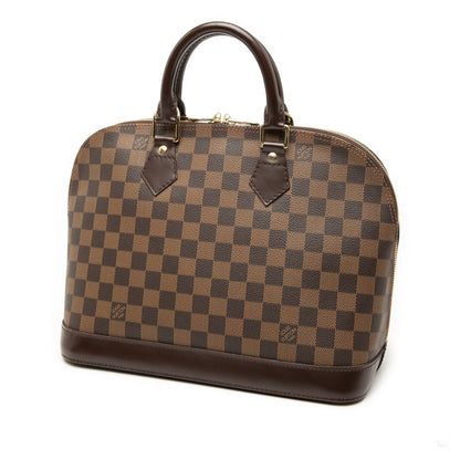 Second hand Louis Vuitton Alma PM Canvas Bag Damier Ebene - Tabita Bags