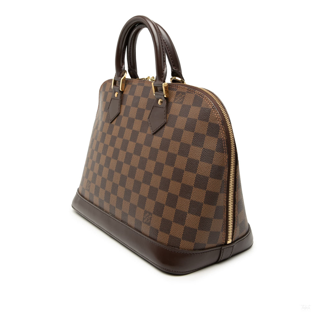 Second hand Louis Vuitton Alma PM Canvas Bag Damier Ebene - Tabita Bags