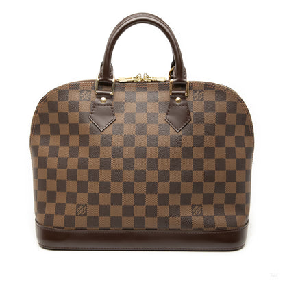 Second hand Louis Vuitton Alma PM Canvas Bag Damier Ebene - Tabita Bags