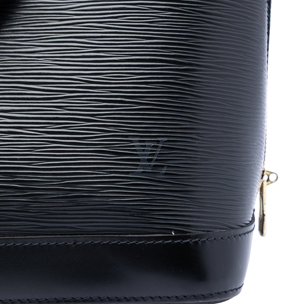 Second hand Louis Vuitton Alma PM Epi Leather Handbag Black - Tabita Bags