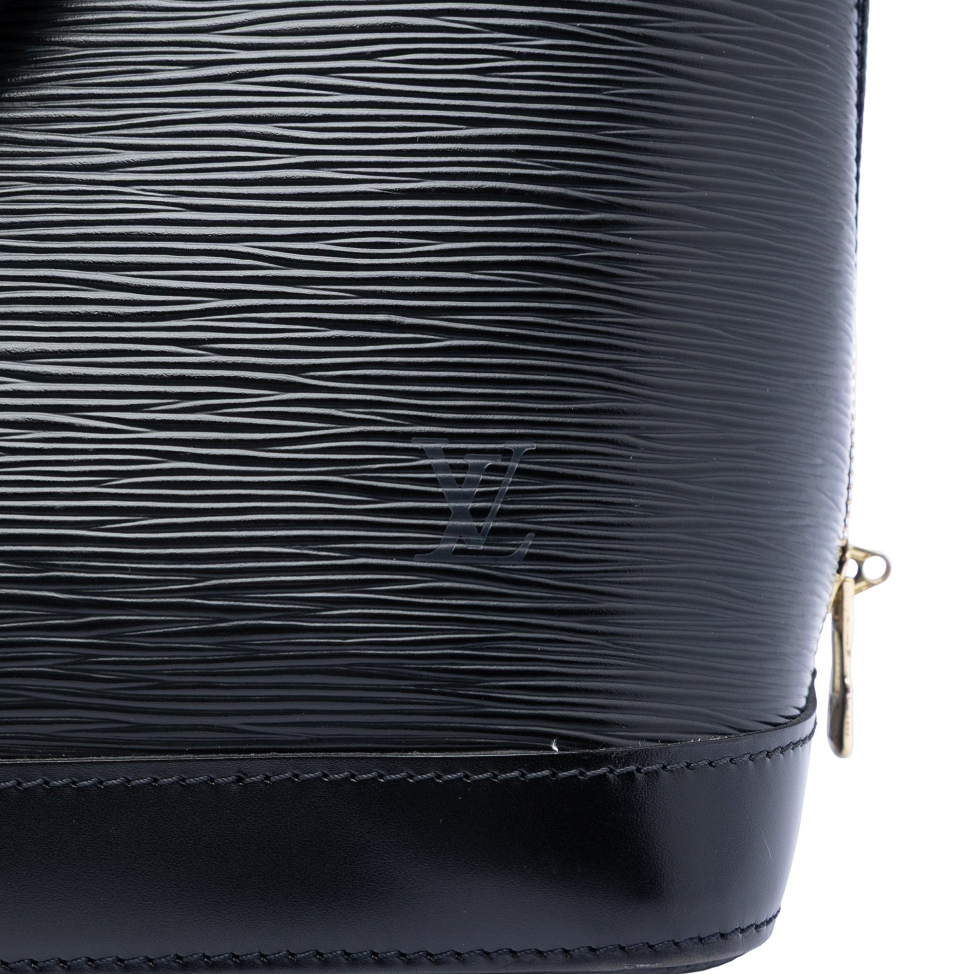 Second hand Louis Vuitton Alma PM Epi Leather Handbag Black - Tabita Bags