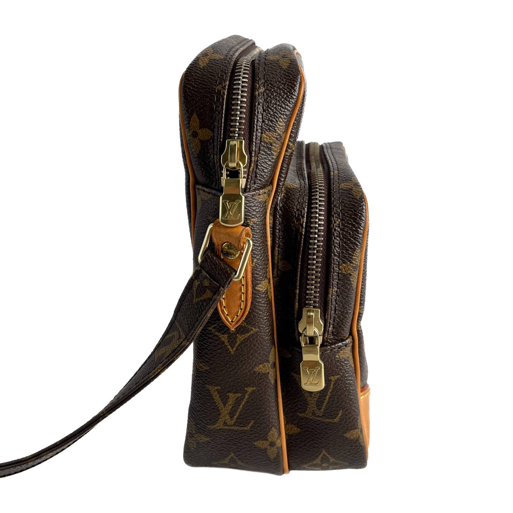 Second hand Louis Vuitton Amazone Canvas Crossbody Brown - Tabita Bags