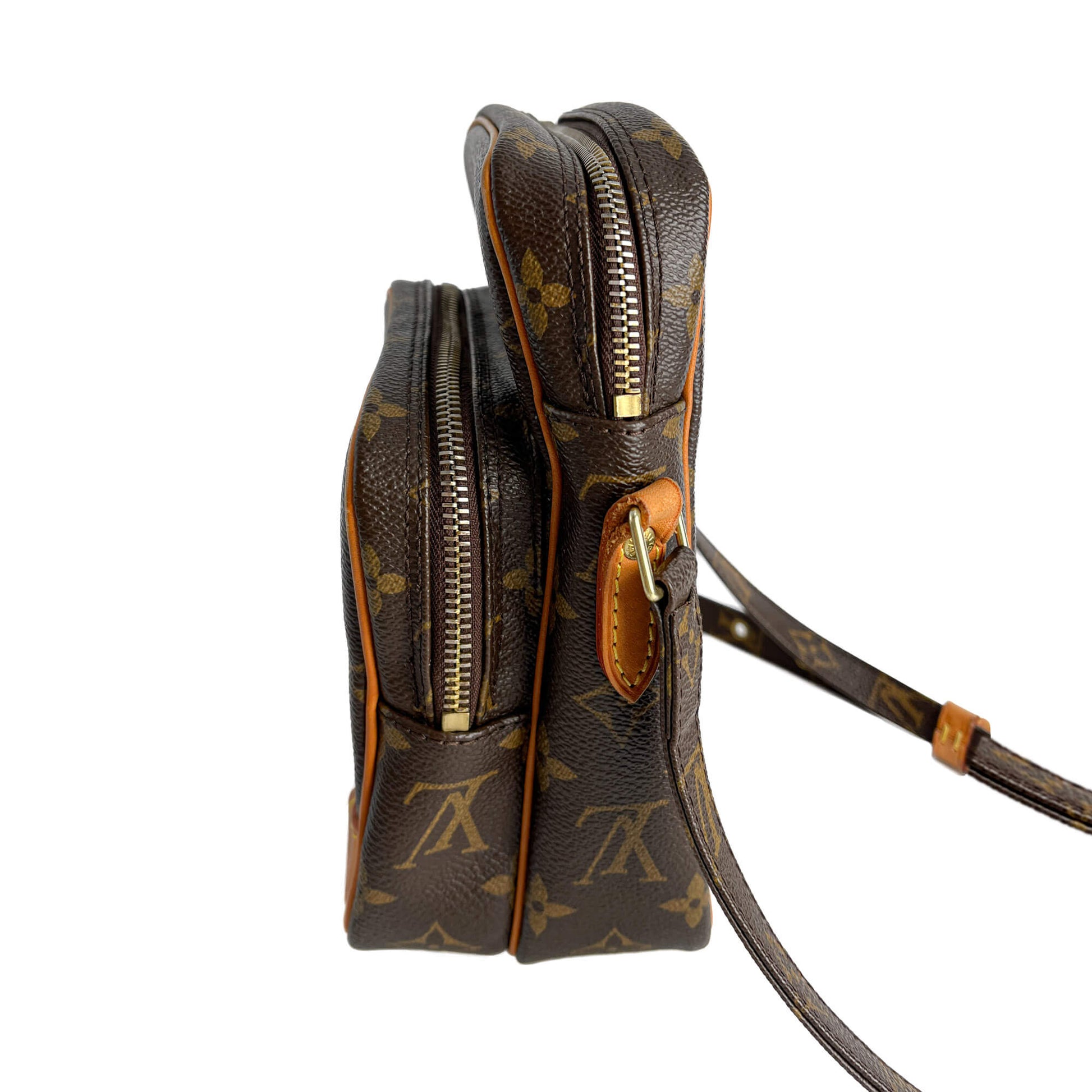 Second hand Louis Vuitton Amazone Canvas Crossbody Brown - Tabita Bags