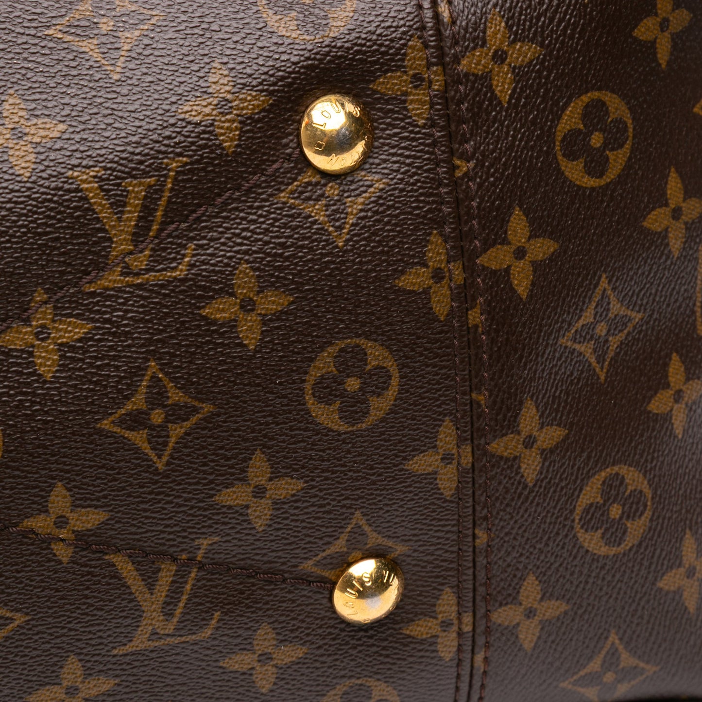 Second hand Louis Vuitton Artsy Canvas Hobo Shoulder Bag Brown - Tabita Bags