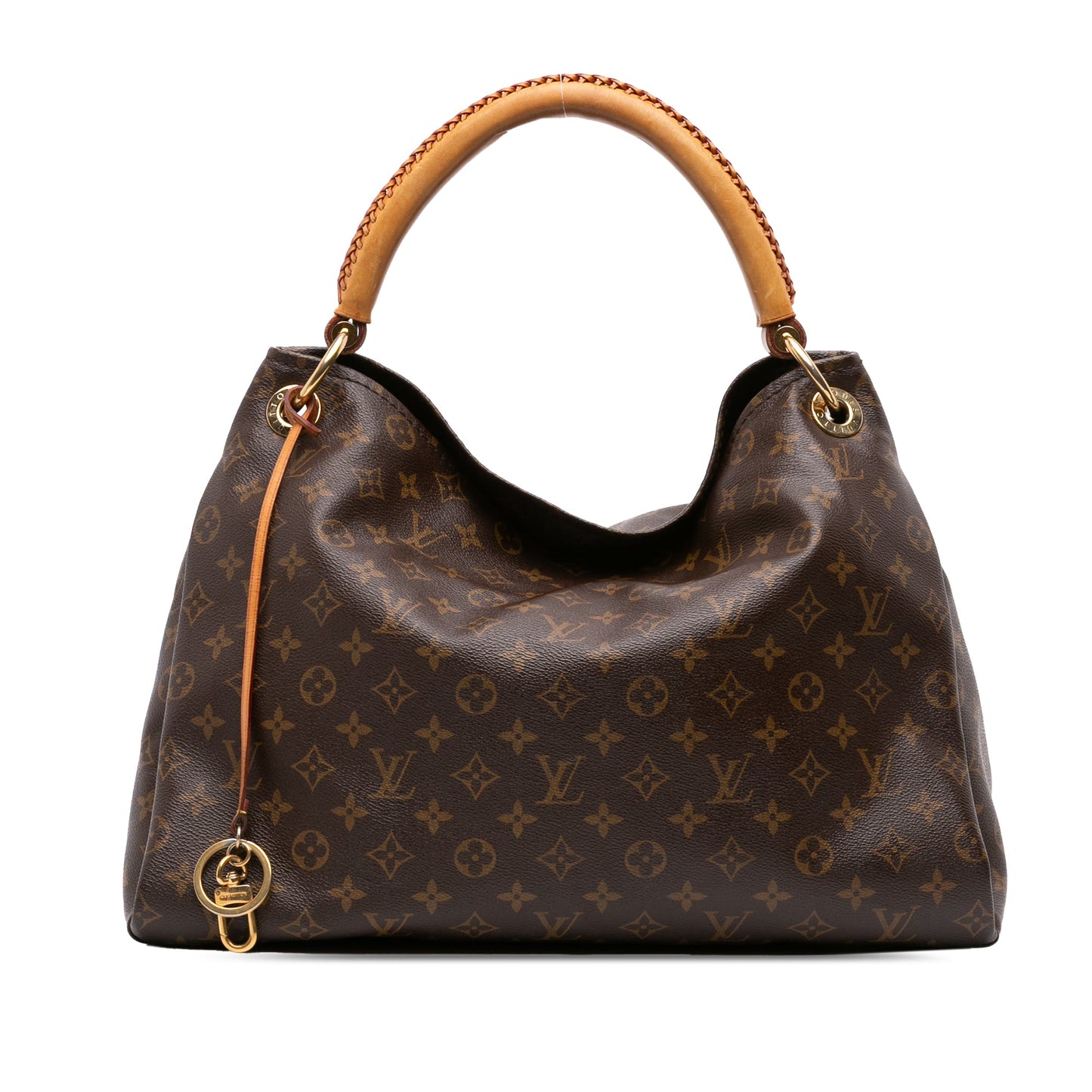 Second hand Louis Vuitton Artsy Canvas Hobo Shoulder Bag Brown - Tabita Bags