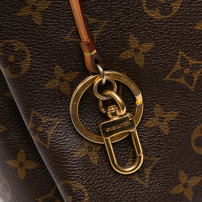 Second hand Louis Vuitton Artsy Canvas Hobo Shoulder Bag Brown - Tabita Bags