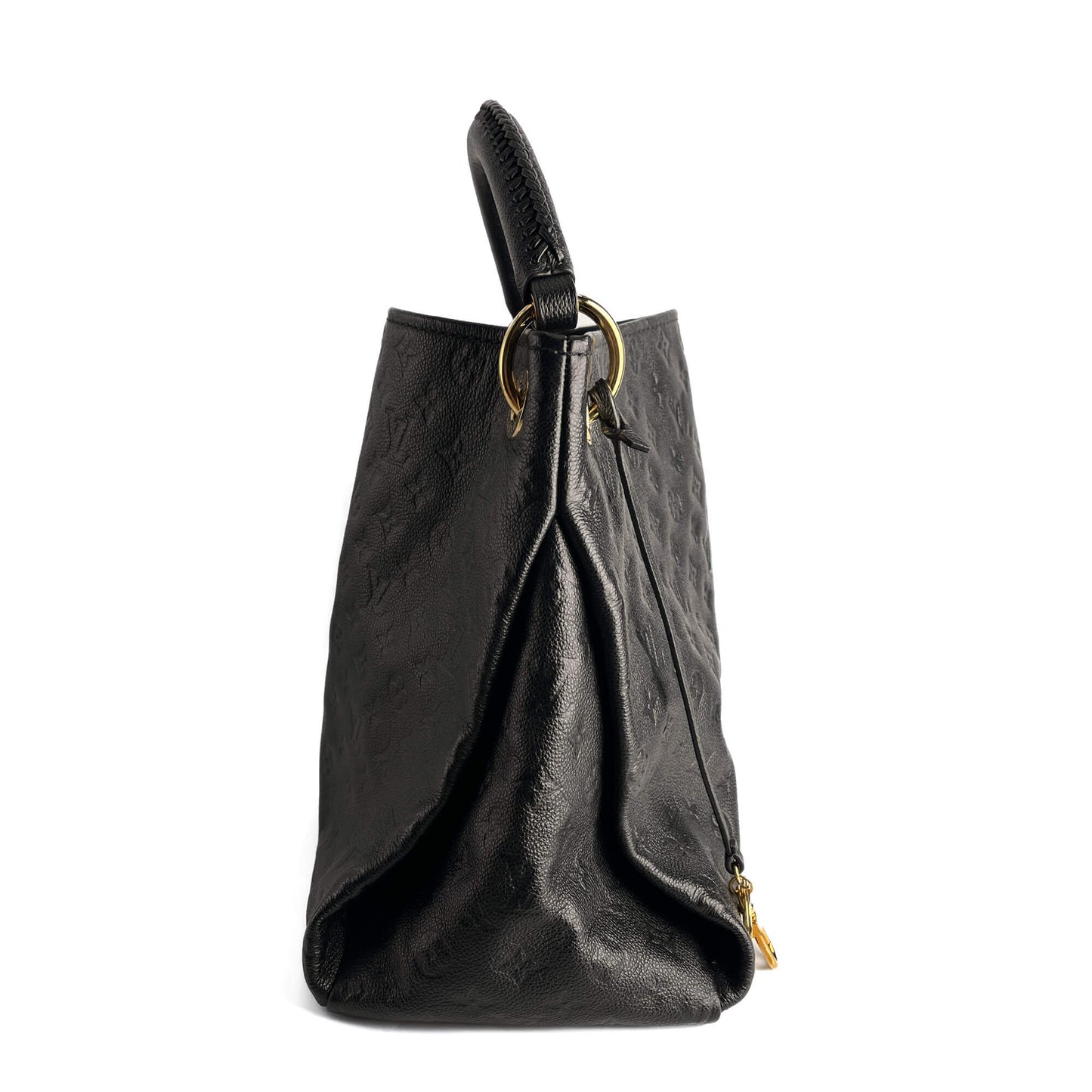 Second hand Louis Vuitton Artsy Leather Empreinte Hobo Shoulder Bag Black - Tabita Bags