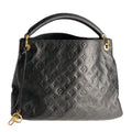 Second hand Louis Vuitton Artsy Leather Empreinte Hobo Shoulder Bag Black - Tabita Bags