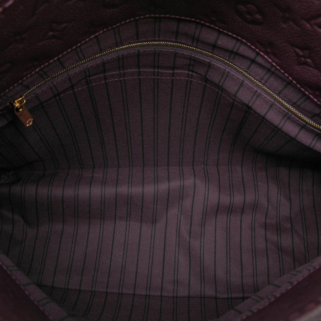 Second hand Louis Vuitton Artsy Leather Empreinte Hobo Shoulder Bag Purple - Tabita Bags