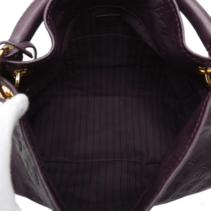 Second hand Louis Vuitton Artsy Leather Empreinte Hobo Shoulder Bag Red - Tabita Bags