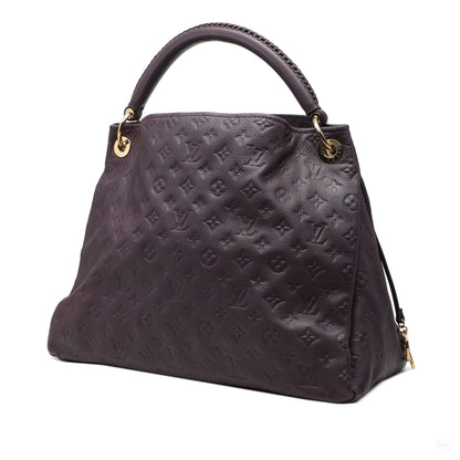 Second hand Louis Vuitton Artsy Leather Empreinte Hobo Shoulder Bag Red - Tabita Bags