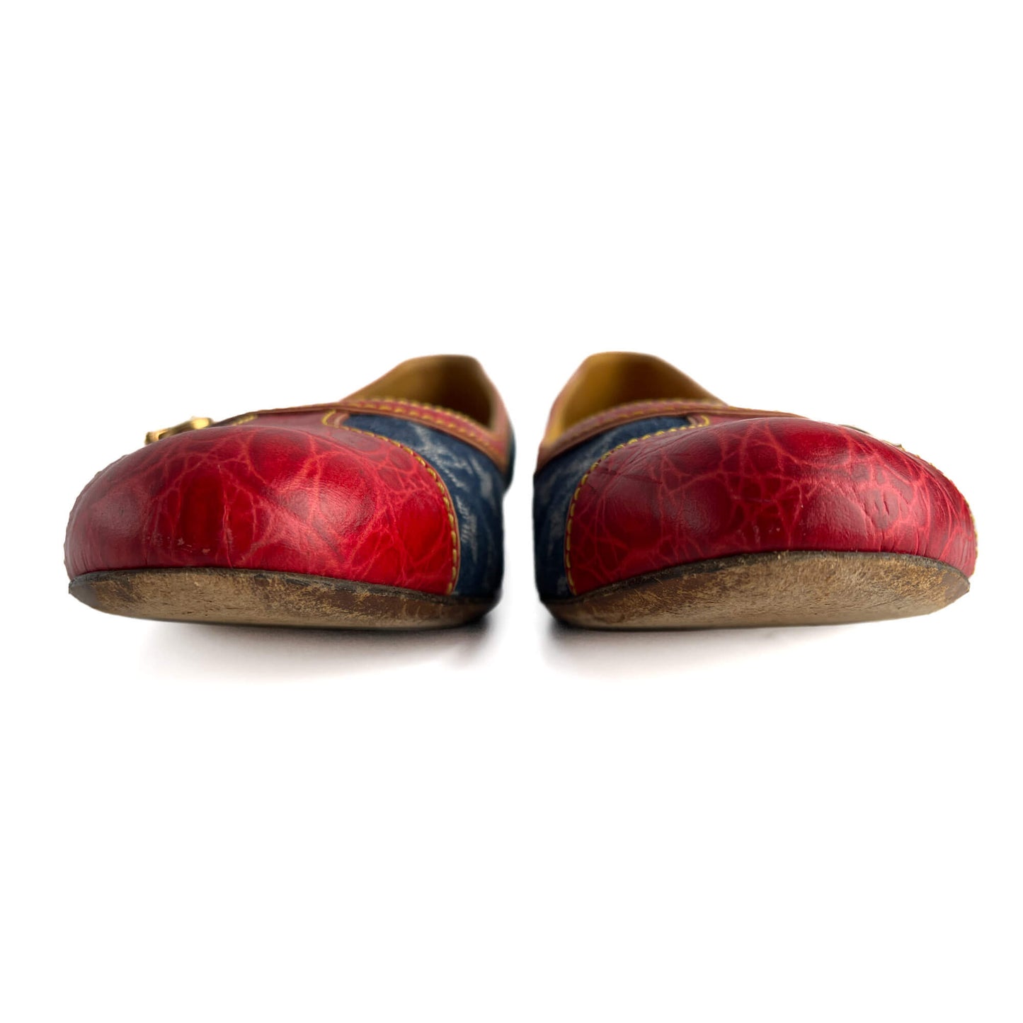 Second hand Louis Vuitton Ballet Flats Denim Denim Shoes 38 Bicolor - Tabita Bags