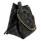 Second hand Louis Vuitton Bella Mahina Leather 2 - Ways Bucket Bag Pouch Black - Tabita Bags