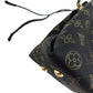 Second hand Louis Vuitton Bella Mahina Leather 2 - Ways Bucket Bag Pouch Black - Tabita Bags