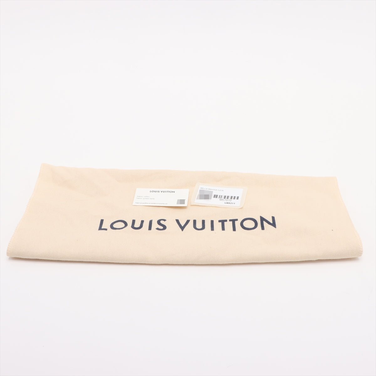Second hand Louis Vuitton Bella Mahina Leather Pouch Bucket Shoulder Bag Black - Tabita Bags
