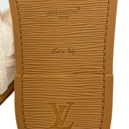 Second hand Louis Vuitton Bliss Comfort Towel - like textile Fabric Flat Shoes 40 Blanc - Tabita Bags