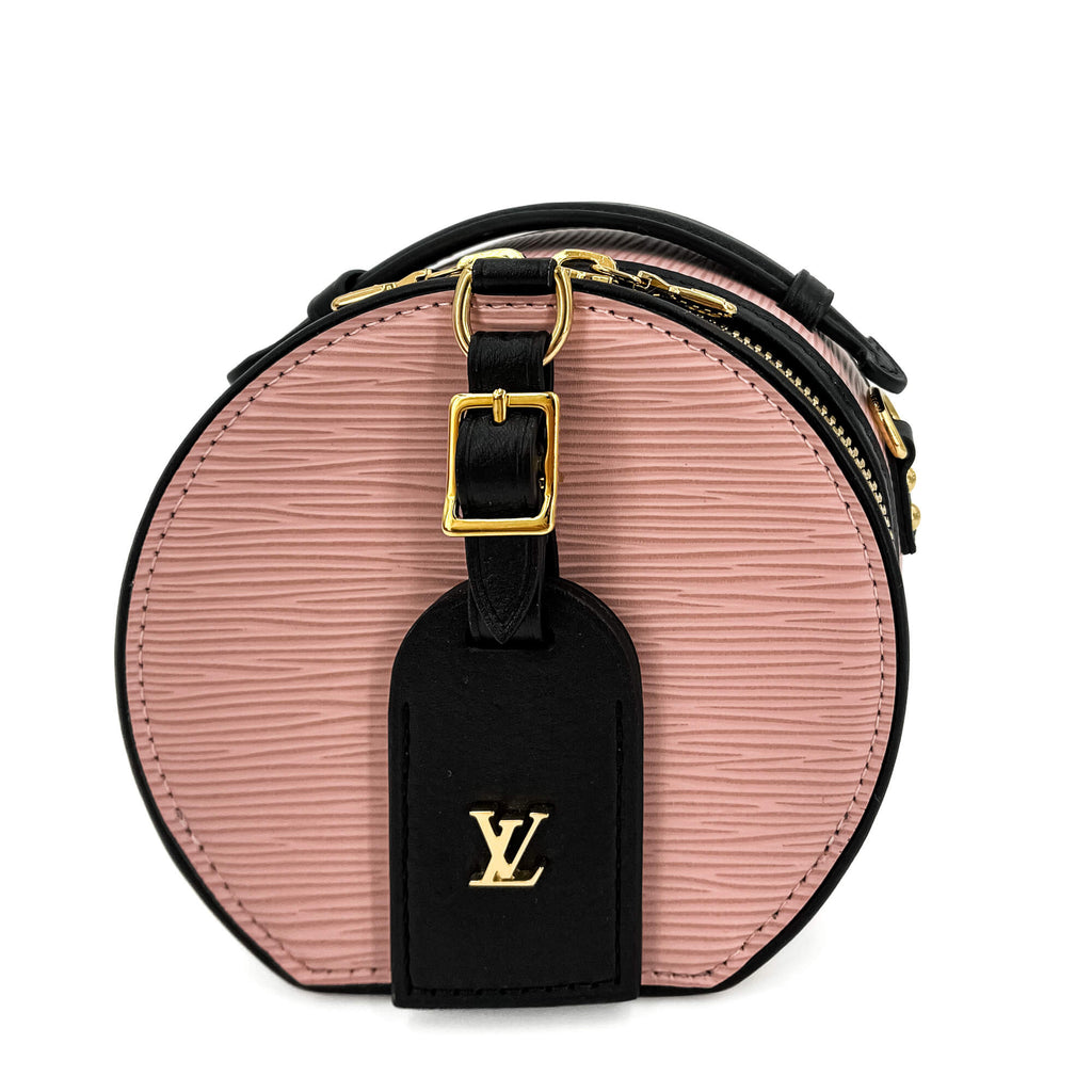 Second hand Louis Vuitton Boite Chapeau Epi Leather 2 - Ways Crossbody Pink & Black - Tabita Bags