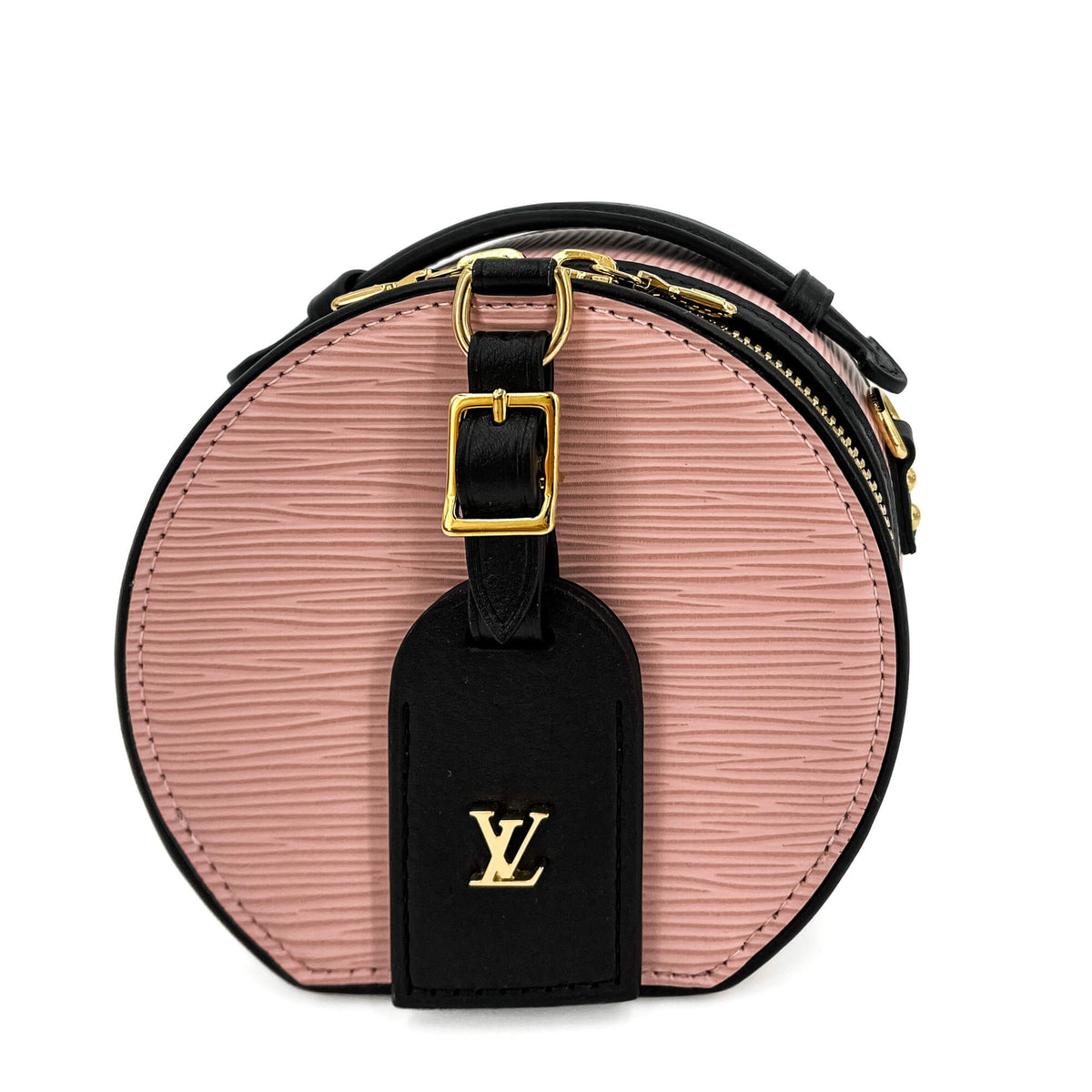 Second hand Louis Vuitton Boite Chapeau Epi Leather 2 - Ways Crossbody Pink & Black - Tabita Bags