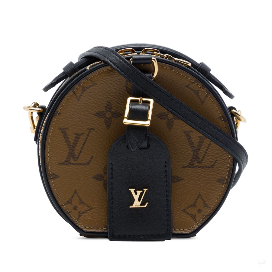 Second hand Louis Vuitton Boite Chapeau Mini Canvas Crossbody Monogram Reverse - Tabita Bags