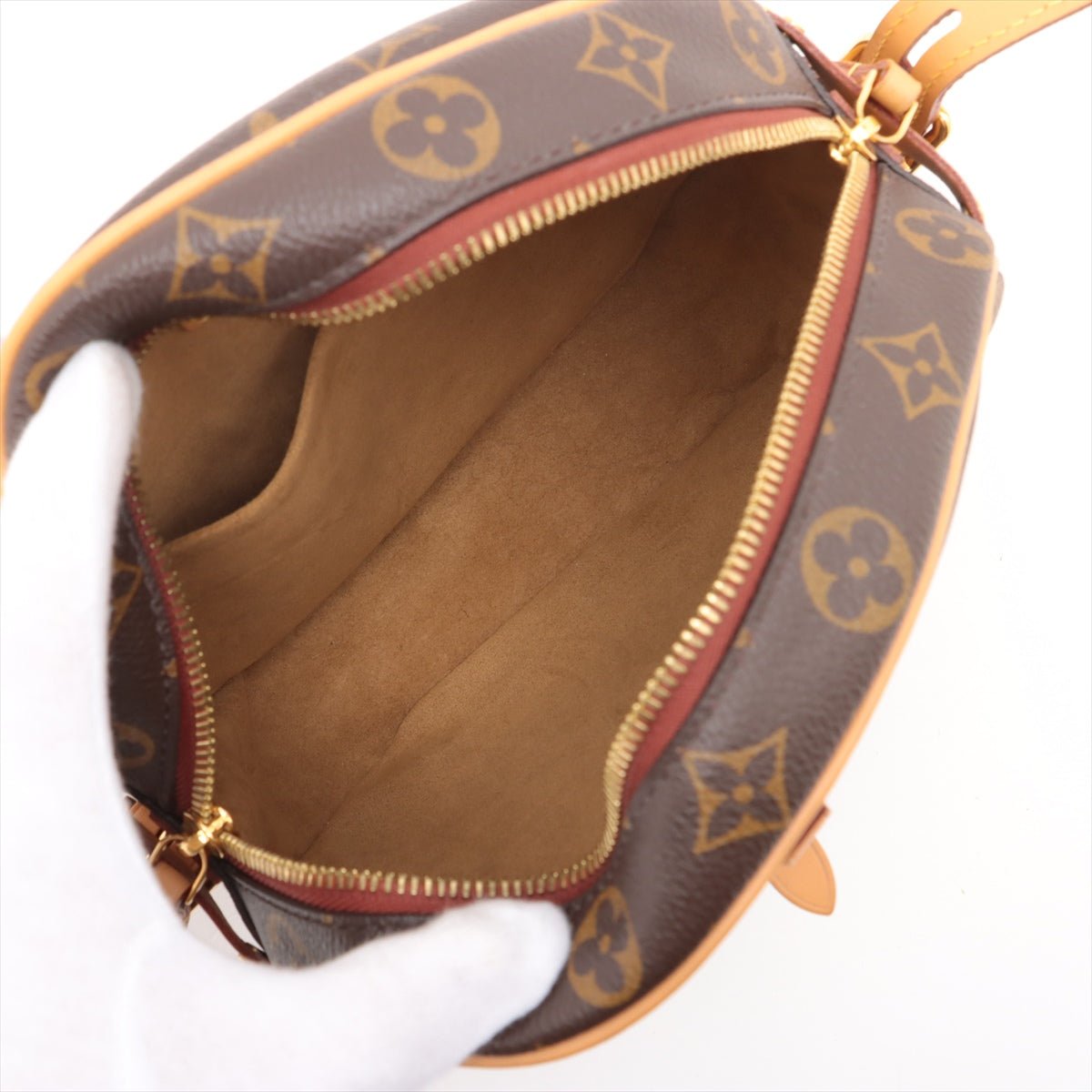 Second hand Louis Vuitton Boite Chapeau MM Canvas Crossbody Brown - Tabita Bags