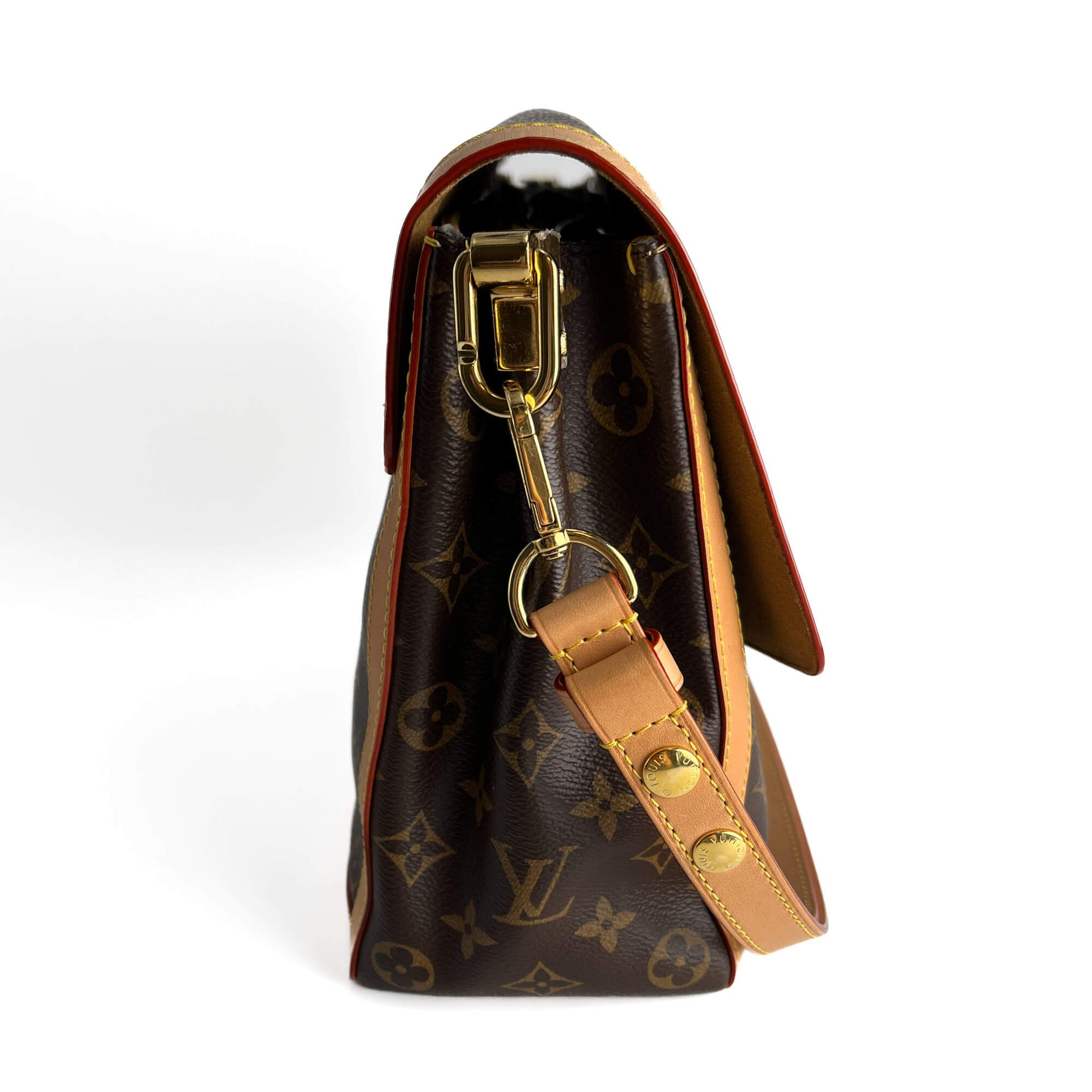 Second hand Louis Vuitton Boulogne Canvas Flap Shoulder Bag Monogram - Tabita Bags