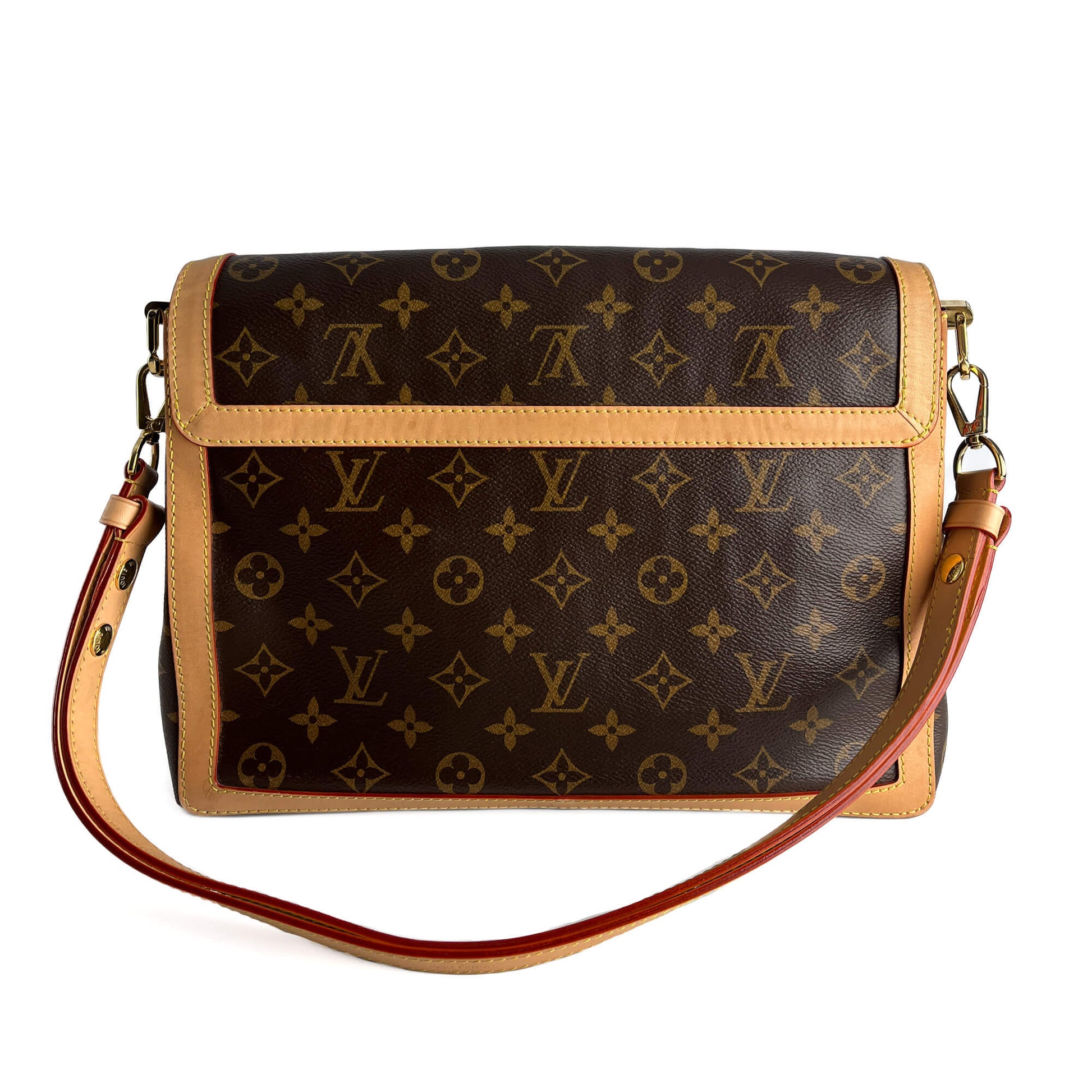 Second hand Louis Vuitton Boulogne Canvas Flap Shoulder Bag Monogram - Tabita Bags