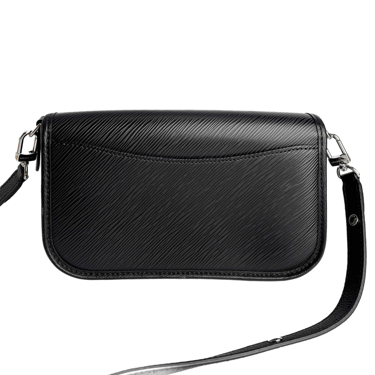 Second hand Louis Vuitton Buci Epi Leather Flap Crossbody Black - Tabita Bags