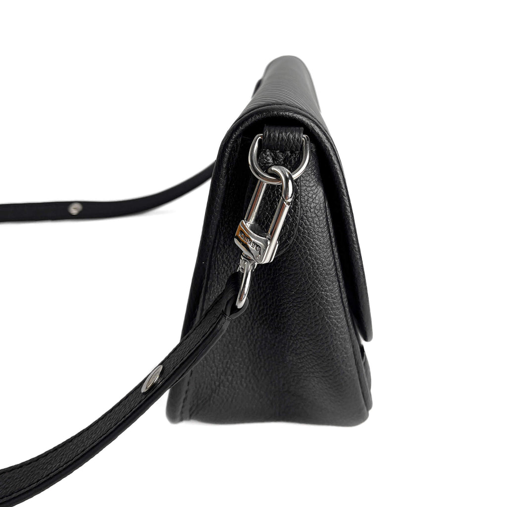Second hand Louis Vuitton Buci Epi Leather Flap Crossbody Black - Tabita Bags