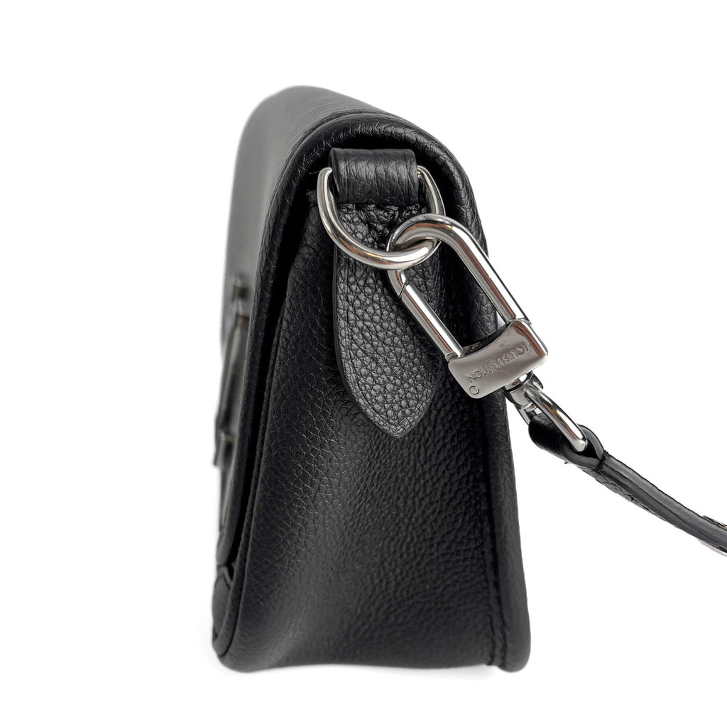 Second hand Louis Vuitton Buci Epi Leather Flap Crossbody Black - Tabita Bags