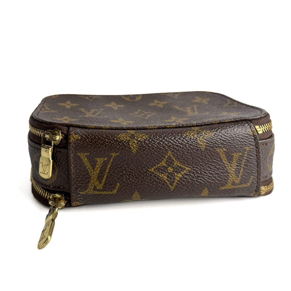 Second hand Louis Vuitton Canvas Jewelry Case Double Side Monogram - Tabita Bags
