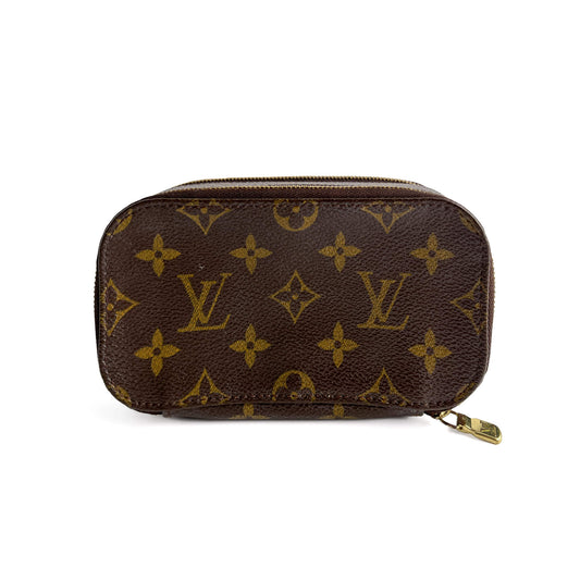 Second hand Louis Vuitton Canvas Jewelry Case Double Side Monogram - Tabita Bags