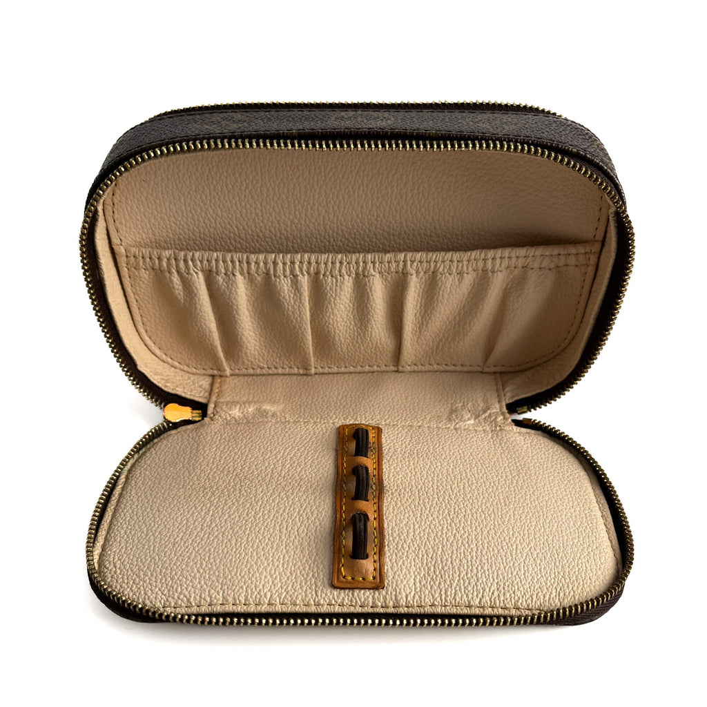 Second hand Louis Vuitton Canvas Jewelry Case Double Side Monogram - Tabita Bags