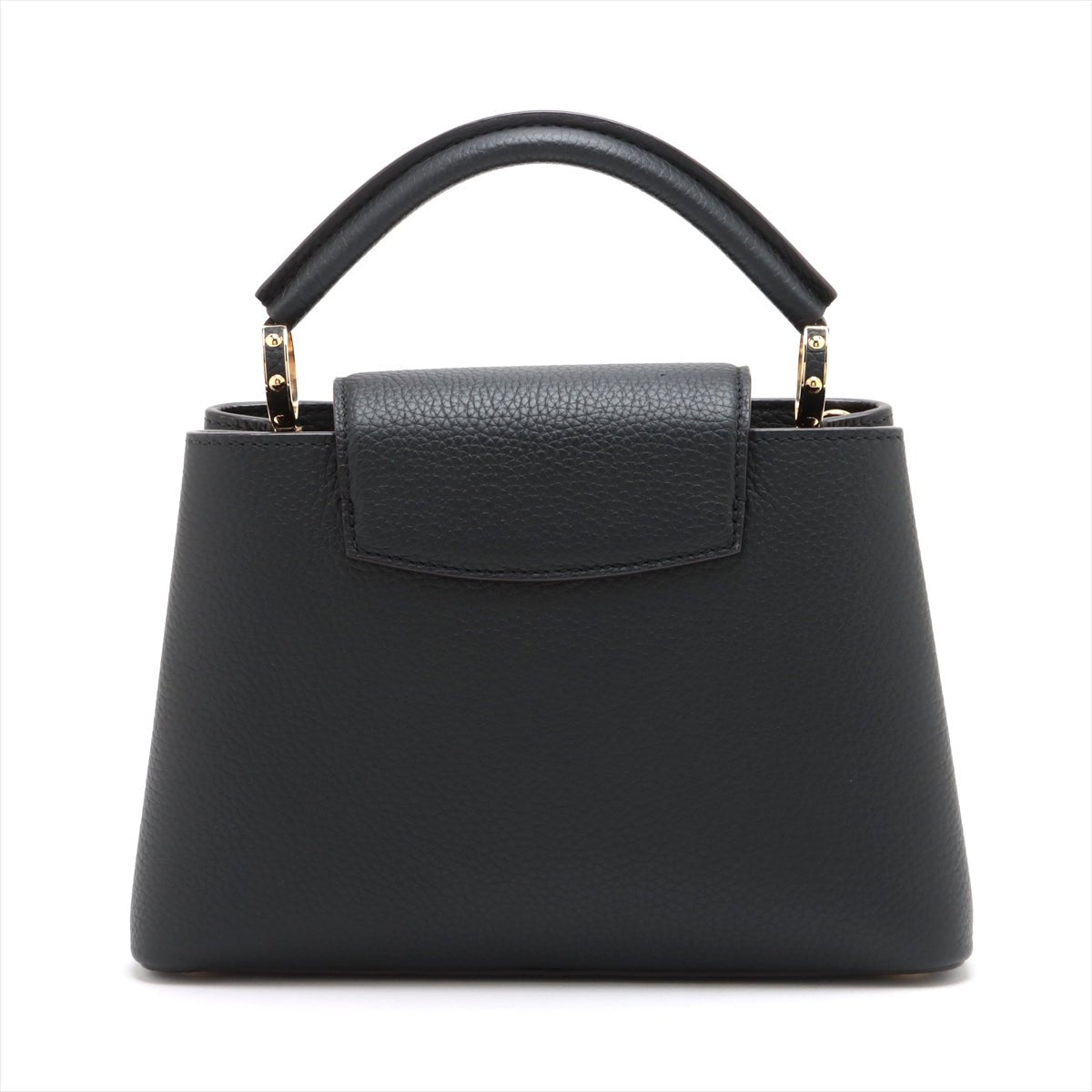 Second hand Louis Vuitton Capucines BB Taurillon Leather 2 - Ways Handbag Black - Tabita Bags