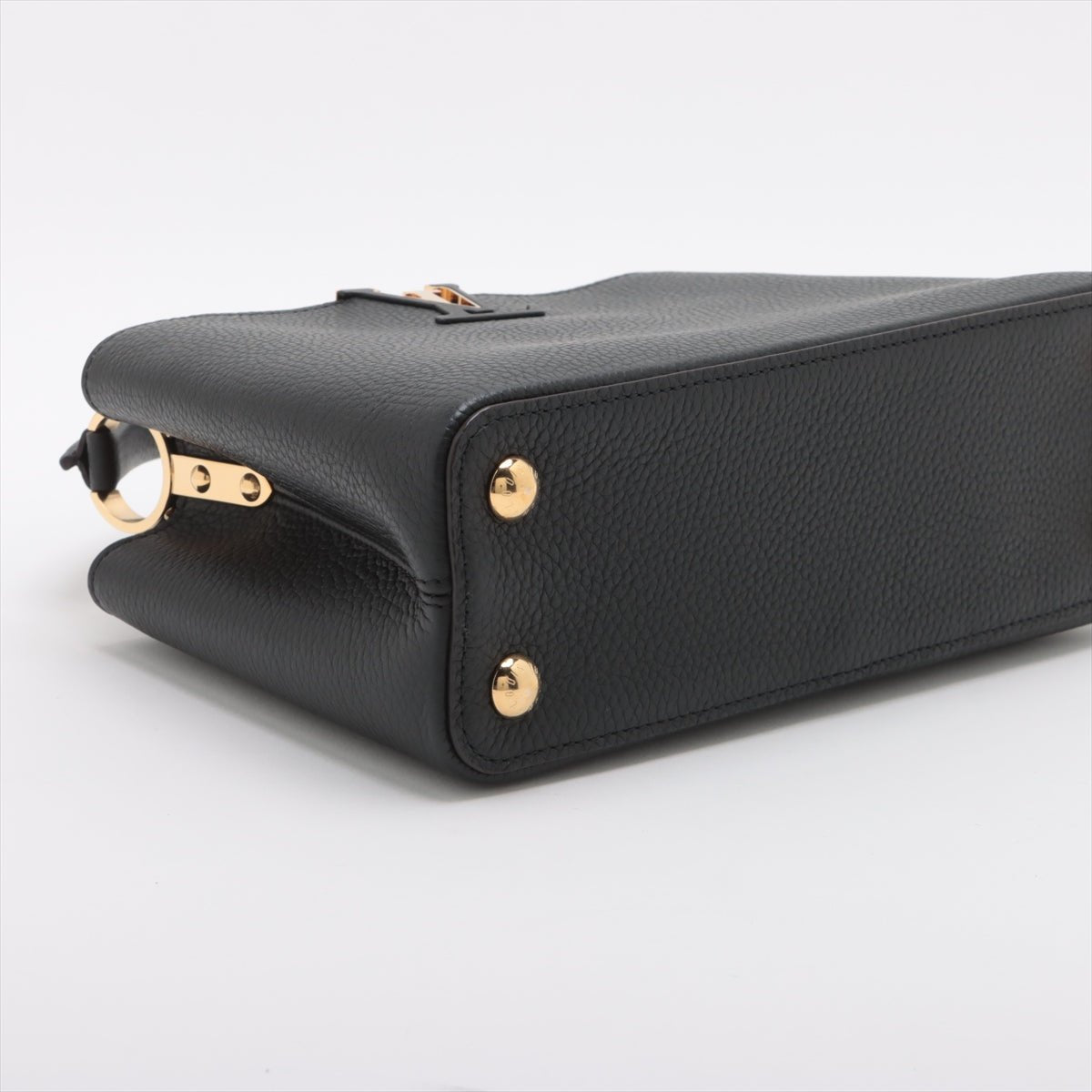 Second hand Louis Vuitton Capucines BB Taurillon Leather 2 - Ways Handbag Black - Tabita Bags