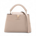 Second hand Louis Vuitton Capucines BB Taurillon Leather Handbag Beige - Tabita Bags