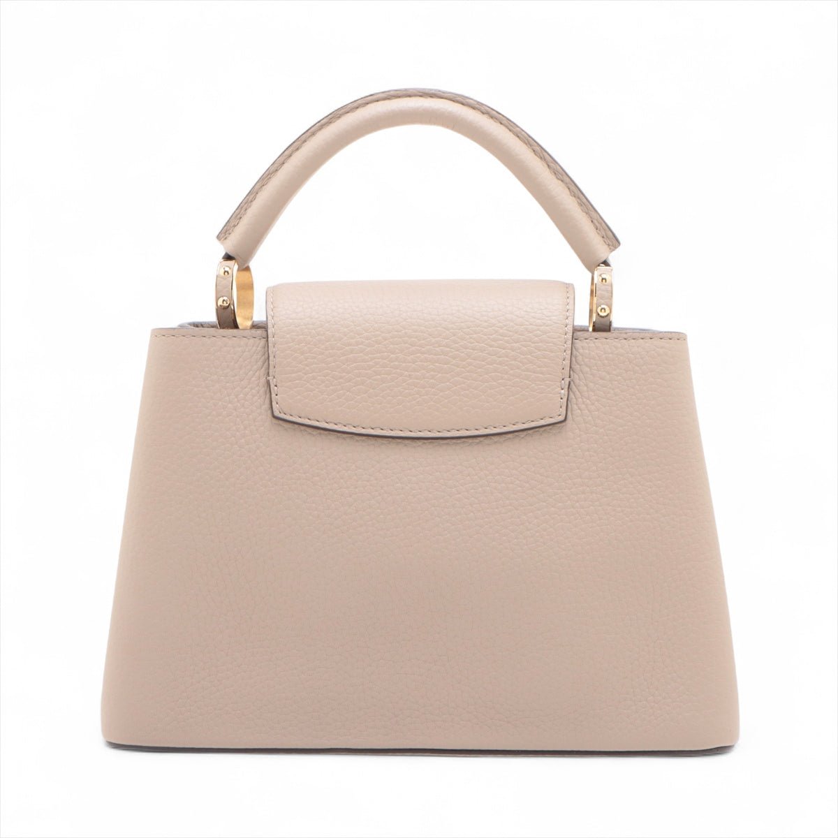 Second hand Louis Vuitton Capucines BB Taurillon Leather Handbag Beige - Tabita Bags