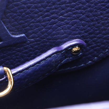 Second hand Louis Vuitton Capucines BB Taurillon Leather Handbag Blue - Tabita Bags