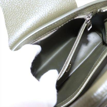 Second hand Louis Vuitton Capucines BB Taurillon Leather Handbag Green - Tabita Bags