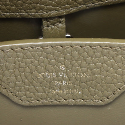 Second hand Louis Vuitton Capucines BB Taurillon Leather Handbag Green - Tabita Bags