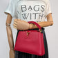 Second hand Louis Vuitton Capucines Mini Taurillon Leather 2 - Ways Handbag Red - Tabita Bags