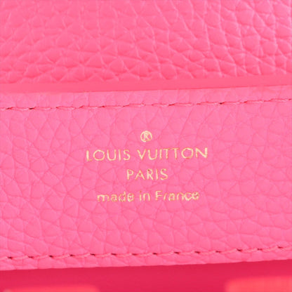 Second hand Louis Vuitton Capucines Mini Taurillon Leather Handbag Pink - Tabita Bags