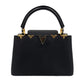 Second hand Louis Vuitton Capucines MM Crown Taurillon Leather 2 - Ways Bag Black - Tabita Bags